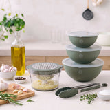 MasterChef Sage Gadgetra Mixing Bowl Set 3pc Sage