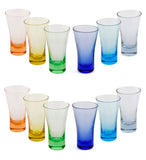 G&S Shot Glasses Set 12 pieces Assorted Colours