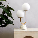 Amalfi Tivoli Table Lamp White & Gold