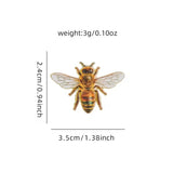 Realistic Bee Metal Enamel Brooch Simulated Insect Badge Nature Lover's Accessory