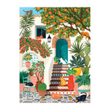 Galison Mediterranean Cats Puzzle 1000pc Multi-Coloured