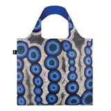 LOQI Nangala Water Dreaming Tote Bag Recycled Taffeta Blue