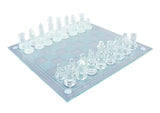 Party Central Exquisite Glass Chess Set Fun Party Strategy Board Game 25x25cm