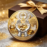 1x 3D Wealth Abundance Coin All Seeing Eye Lucky Collectible Pocket Gift Token