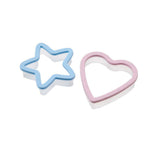 4pc Wiltshire Plastic Shaped Cookie Biscuit Cutter Bakeware Mould Star & Heart