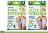 28x Patches Detox Foot Pads Natural Plant Toxin Removal Sticky Adhesive - Ginger