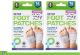 28x Patches Detox Foot Pads Natural Plant Toxin Removal Sticky Adhesive - Lavender