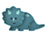 Melii Divided Silicone Suction Plate Kids Plate Meal Design Kitchen - Dinosaur
