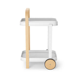 Umbra Bellwood Bar Serving Cart White & Natural