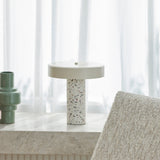 Amalfi Dario Terrazzo Table Lamp Multi-Coloured & White