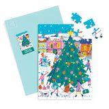 Galison Merry & Bright Greeting Card Puzzle Multi-Coloured