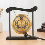 Dragon Gong Copper Meditation Tai Chi Table Chime Mini Desktop Relaxation Decor