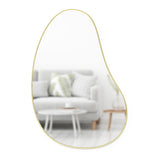 Umbra Hubba Pebble Wall Mirror Brass