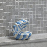 Emporium Zona Clam Dish Decorative White Blue