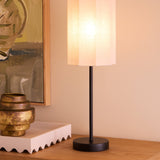 Amalfi Tier Table Lamp Natural & Black