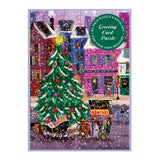 Galison Joy Laforme Christmas Square Greeting Card Puzzle Multi-Coloured