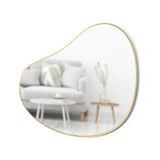 Umbra Hubba Pebble Wall Mirror Brass