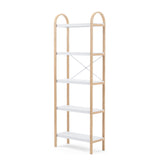Umbra Bellwood Freestanding Shelf 5 Tier White & Natural