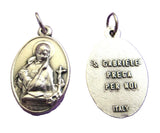 Saint Pendant Saints Religious Patron Charm Medal Necklace Italy St Gabriel