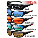 5pcs Sunglasses Fashion Vintage Unisex Square Men Women Luxury Brand Designer Classic
