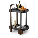 Umbra Bellwood Bar Serving Cart Black & Walnut