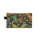 LOQI Kids Dinosaur Skeleton Reflective Mini Zip Pocket Multi-Coloured