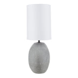 Amalfi Tiras Ceramic Table Lamp Grey