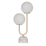 Amalfi Tivoli Table Lamp White & Gold