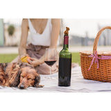 Fred Winer Dog Silicone Wine Bottle Stopper Brown