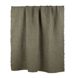Amalfi Sunny Woven Throw Green