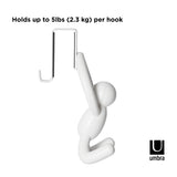 Umbra Buddy Over the Door Cabinet Hook Set White