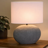 Amalfi Tiras Ceramic Table Lamp Grey