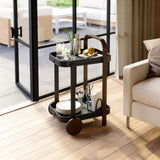Umbra Bellwood Bar Serving Cart Black & Walnut