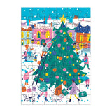 Galison Merry & Bright Greeting Card Puzzle Multi-Coloured
