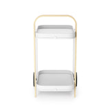 Umbra Bellwood Bar Serving Cart White & Natural