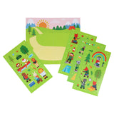 Petit Collage Little Campers Mini Sticker Set Green