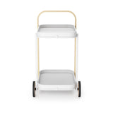Umbra Bellwood Bar Serving Cart White & Natural