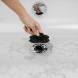 Umbra Bloom Drain Stop & Hair Catcher Black
