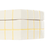 Emporium Lulu Collection Check Box Dolomite Yellow Grid