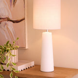 Amalfi Kent Table Lamp White & Grey