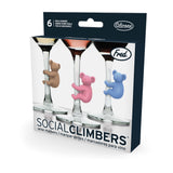 Fred Social Climbers Koala Wine Glass Markers 6 Piece Set