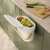 Umbra Bellwood Compost Bin White & Natural