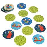 Petit Collage Little Campers Matching Game Multi-Coloured