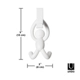 Umbra Buddy Over the Door Cabinet Hook Set White