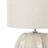Amalfi Willa Ceramic Table Lamp Taupe & Light Green
