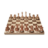 Umbra Wobble Chess Set Maple & Walnut