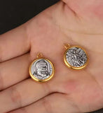 Religious Pendant  Spiritual Wear St Michael Christian Saint Padre Pio Medal Charm