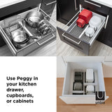 Umbra Peggy Drawer Organizer Charcoal