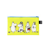 LOQI Moomin Together Zip Pockets 3pcs Set Multi-Coloured