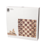Umbra Wobble Chess Set Maple & Walnut